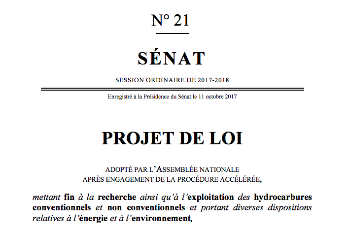 PJL Fin des hydrocarbures : une exception pour la Guyane obtenue au Sénat